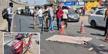 હિંમતનગર: મોતીપુરા સર્વિસ રોડ પર અજાણ્યા વાહનની ટક્કરે પિતાની નજર સામે જ પુત્રનું મોત | Himmatnagar …