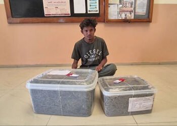 હિંમતનગર: આવાસ યોજનાના મકાનમાં પોલીસના દરોડા, 6 કિલો ગાંજાના જથ્થો એકની ધરપકડ | Drug Bust in Himmatn…