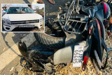 આણંદ: જંત્રાલ-વિરસદ રોડ પર કાર અને બાઈક વચ્ચે અકસ્માત, બાળકી સહિત બેના મોત | Anand Accident: Car Hit…