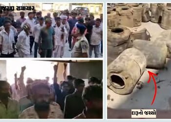 VIDEO | પાટણ: રખાવમાં ‘જનતા રેડ’ બાદ પોલીસ સ્ટેશનમાં જ દારૂની રેલમછેલ! ધારાસભ્યએ ગામલોકો સાથે પોલીસ …