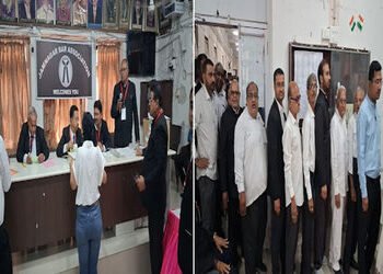 જામનગરના વકીલ મંડળના હોલમાં આજે બાર કાઉન્સિલની ચૂંટણી માટેના મતદાનનો થયો પ્રારંભ | Voting for the Ba…