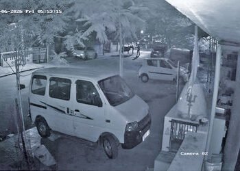 નડિયાદ શહેરના પીજ રોડ ઉપર રાત્રિના પશુની તસ્કરીનો પ્રયાસ સીસીટીવીમાં કેદ | Attempted animal smugglin…