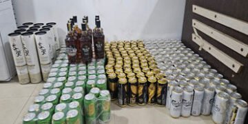 પિકઅપમાં બિયરના 104 બોક્સ સાથે રાજસ્થાનનો ચાલક ઝડપાયો | Rajasthan driver caught with 104 boxes of be…