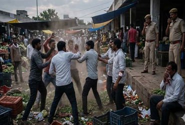 વડોદરા: ખંડેરાવ માર્કેટમાં ધૂળ ઉડતા વેપારીઓ વચ્ચે છૂટા હાથની મારામારી | Vadodara: Scuffle Breaks Out…