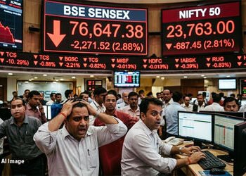 યુદ્ધને કારણે શેરબજારમાં ફફડાટ, સેન્સેક્સ 2200 પોઈન્ટથી વધુ તૂટ્યો, નિફ્ટી પણ ધરાશાયી | Sensex Falls…
