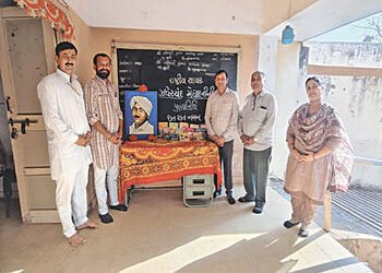 લીમલીની શાળામાં રાષ્ટ્રીય શાયર ઝવેરચંદ મેઘાણીને ભાવાંજલિ | Tribute to national poet Zaverchand Megha…