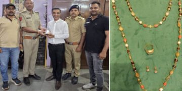 જામનગરના સોની વેપારીના રૂપિયા 6.30 લાખના સોનાના દાગીના રિક્ષામાં ભુલાઈ ગયા બાદ પોલીસે શોધી આપી પરત ક…