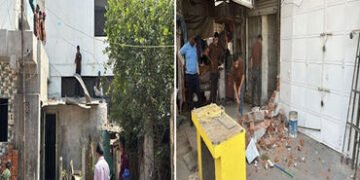 વડોદરા કોર્પોરેશન દ્વારા દબાણ હટાવ ઝુંબેશ જારી : ઘી કાંટા અને ગરનાળા ચોકી વિસ્તારમાં ગેરકાયદે બાંધકા…