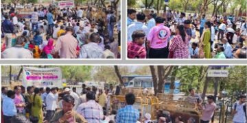 બજેટથી નારાજ દિવ્યાંગોનો ગાંધીનગરમાં દેખાવો, મહિને ₹5,000ના પેન્શનની માગ | Divyang Protest in Gandhi…