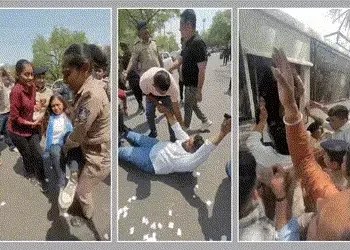 ગુજરાત યુનિવર્સિટીમાં ભરતી પ્રક્રિયા મુદ્દે NSUIનો દેખાવો, સિનિયર ક્લાર્કની ભરતીમાં ગોલમાલની ફરિયાદ …