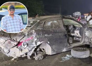 રાજકોટ: જેતપુર નજીક પૂરપાટ ઝડપે દોડતી કાર ડિવાઈડર સાથે અથડાઈ, એક યુવકનું મોત, બે મિત્રો ગંભીર રીતે ઈ…