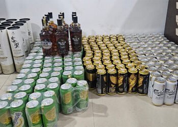 પાળીયાદ ગામની સીમમાંથી બિયરના ટીનનો જથ્થો મળ્યો | A quantity of beer tins was found on the outskirts…