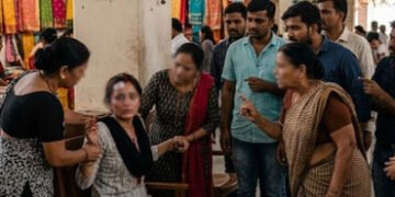 અમદાવાદ: વેજલપુરના ગાંધી હોલ નજીક મહિલા પર જીવલેણ હુમલો, ખરીદી કરવા આવેલી મહિલા ઈજાગ્રસ્ત | Ahmedaba…