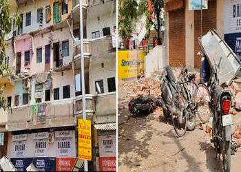 વડોદરામાં બિલ્ડીંગની લોબી તૂટતાં એક જ ક્ષણમાં 30 પરિવારો રસ્તા પર આવી ગયા : ચંપલ સુદ્ધાં ન રહ્યા, વિ…