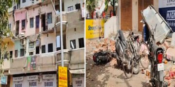 વડોદરામાં બિલ્ડીંગની લોબી તૂટતાં એક જ ક્ષણમાં 30 પરિવારો રસ્તા પર આવી ગયા : ચંપલ સુદ્ધાં ન રહ્યા, વિ…