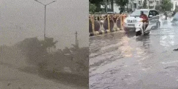 મિનિ વાવાઝોડું: રાજકોટમાં દોઢ ઈંચ વરસાદ; ધોરાજી, ઉપલેટા અને જેતપુરમાં કુદરતનું રૌદ્ર રૂપ | High Spee…