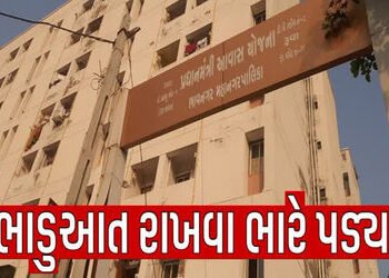 ભાવનગરમાં ભાડુઆતના મામલે મનપાએ 15 આવાસને સીલ માર્યા | Municipal Corporation seals 15 residences in B…
