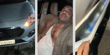 અમદાવાદ: કણભા પોલીસના હેડ કોન્સ્ટેબલે દારૂ પીને રોફ જમાવ્યો, લારીવાળાને માર મારતા લોકોએ પોલીસકર્મીને…