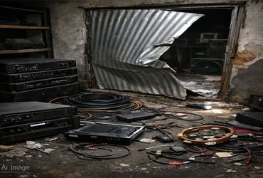 વડોદરાના ધનિયાવી રોડ પર ડીજે ગોડાઉનમાં તસ્કરોનો હાથફેરો, રૂ.1.39 લાખનો સામાન ચોરી | Smugglers raid D…