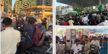 સરકારની અપીલની અસર નહીં! પેટ્રોલ ખૂટવાની અફવા વચ્ચે અમદાવાદમાં આજે ફરી લાંબી કતારો | Fuel Panic in A…