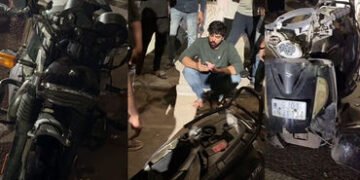 અમદાવાદના નવરંગપુરામાં બુલેટ સવારનો આતંક, અકસ્માત સર્જી બે લોકોને હોસ્પિટલ પહોંચાડ્યા | ahmedabad na…