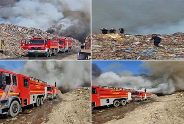 સુરતની ખજોદ ડમ્પિંગ સાઈટ પર સતત બીજા દિવસે પણ કચરામાં લાગેલી આગ બુઝાતી નથી | fire in garbage at Sura…