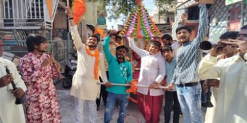 વિરમગામમાં રામનવમી નિમિત્તે શોભાયાત્રા નીકળી | A procession was taken out in Viramgam on the occasio…