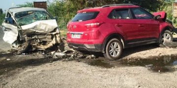 બનાસકાંઠા: થરાદ-સાંચોર હાઈવે પર બે કાર વચ્ચે ગમખ્વાર અકસ્માત, યુવકનું મોત, ચાર ઈજાગ્રસ્ત | Tharad Sa…