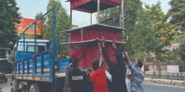 વડોદરામાં સરદાર એસ્ટેટથી હાઇવે, પ્રતાપ નગર બ્રિજ આસપાસથી હંગામી દબાણો હટાવાયા | encroachment removed…