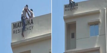 પત્ની હેરાન કરે છે, નજીક આવશો તો કુદી પડીશ..! કોમ્પ્લેક્સ પર ચડી ગયેલા યુવકના રેસ્ક્યુ માટે હાઈ વૉલ્…