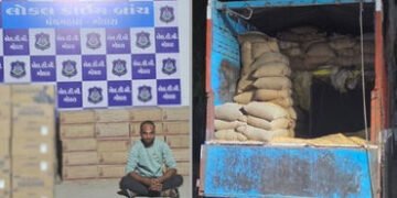 પંચમહાલ LCBની મોટી કાર્યવાહી, મકાઈની બોરીઓની આડમાં લઈ જવાતો લાખનો વિદેશી દારૂ ઝડપાયો | Panchmahal LC…