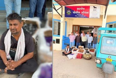 અમદાવાદ: સરખેજમાં પાર્સલની આડમાં ચાલતું દારૂનું નેટવર્ક ઝડપાયું, 4,401 બોટલો સાથે રાજસ્થાનના શખસની ધ…