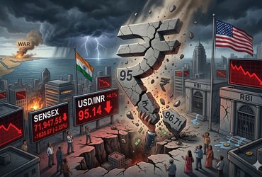 રૂપિયામાં રૅકોર્ડ કડાકો: ડૉલર સામે પ્રથમવાર 95ને પાર, RBIની દખલ છતાં કેમ તૂટ્યું ભારતીય ચલણ? | India…