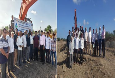 જામનગર જીલ્લાના 28 ગામોમાં સ્વ-ભંડોળથી તળાવ ઊંડા ઉતારી જળ સંચય કરવાના કાર્યના ભાગ રૂપે ઠેબા ગામમાં ક…