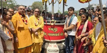 સીમાડા ચાર રસ્તા હવેથી જગદગુરુ શ્રીમદ વલ્લભાચાર્ય ચોકથી ઓળખાશે.