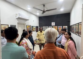 ગ્રામ્ય ગુર્જરી કળા ચેરિટેબલ ટ્રસ્ટ અને ગુજરાત લોક કલા ફાઉન્ડેશન દ્વારા આયોજિત કલા પ્રદર્શન તેમજ પ્ર…