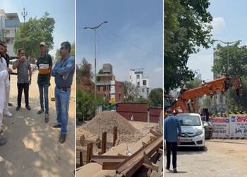અકોટા–મુજમહુડા રોડ પર ગોકળગતિની ડ્રેનેજ કામગીરીથી રોષે ભરાયેલા વેપારીઓએ કોન્ટ્રાક્ટરનો ઉધડો લીધો | t…