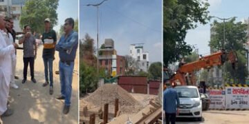 અકોટા–મુજમહુડા રોડ પર ગોકળગતિની ડ્રેનેજ કામગીરીથી રોષે ભરાયેલા વેપારીઓએ કોન્ટ્રાક્ટરનો ઉધડો લીધો | t…