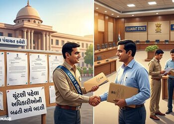 સ્થાનિક ચૂંટણી પહેલા વહીવટી ફેરફાર, પંચાયત વિભાગના 23 અધિકારીની બઢતી સાથે બદલી, જુઓ યાદી | gujarat p…