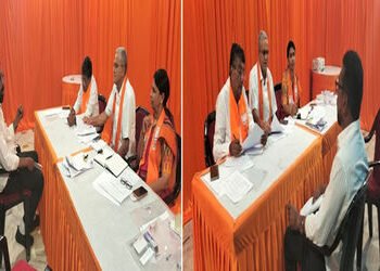 જામનગર શહેર ભાજપ દ્વારા પાલિકા ચૂંટણી માટે સેન્સ પ્રક્રિયા યોજાઈ | Jamnagar city BJP conducts sense …