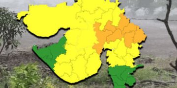 હવામાન વિભાગનું નાઉકાસ્ટ: અમદાવાદ સહિત કુલ 7 જિલ્લાઓમાં ઑરેન્જ ઍલર્ટ, 19માં યલો ઍલર્ટ | Gujarat Weat…