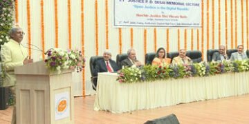 અમદાવાદ: જસ્ટિસ વિક્રમ નાથે ‘ડિજિટલ રિપબ્લિક’માં ‘ઓપન જસ્ટિસ’ની હિમાયત કરી, પી.ડી. દેસાઈ મેમોરિયલ લે…