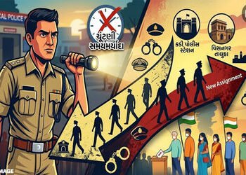સ્થાનિક સ્વરાજની ચૂંટણી વચ્ચે મહેસાણામાં 18 પોલીસ ઈન્સ્પેક્ટરની આંતરિક બદલી | mehsana police inspect…