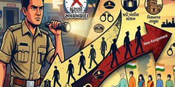 સ્થાનિક સ્વરાજની ચૂંટણી વચ્ચે મહેસાણામાં 18 પોલીસ ઈન્સ્પેક્ટરની આંતરિક બદલી | mehsana police inspect…
