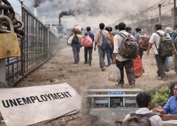 સુરત સહિત ગુજરાતમાંથી શ્રમિકોનું સ્થળાંતર, ઉદ્યોગો ઠપ થતાં બેરોજગાર થયાનું ખુદ સરકારે કબૂલ્યું | Wor…