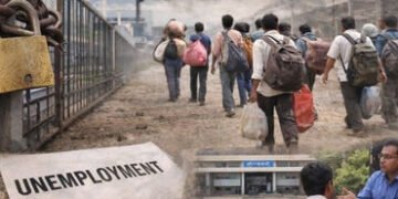 સુરત સહિત ગુજરાતમાંથી શ્રમિકોનું સ્થળાંતર, ઉદ્યોગો ઠપ થતાં બેરોજગાર થયાનું ખુદ સરકારે કબૂલ્યું | Wor…