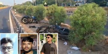 પોરબંદરમાં વહેલી સવારે ગમખ્વાર અકસ્માત, બે બાઈક વચ્ચેની ટક્કરમાં ચાર યુવાનોના મોત | Porbandar Airpor…