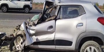 સાયલા-ચોટીલા હાઈવે પર ભયાનક અકસ્માત, મોરબીના મહંત અને તેમના પત્નીનું ઘટનાસ્થળે કરૂણ મોત | sayla chot…