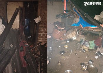 પંચમહાલ: શહેરામાં મિનિ વાવાઝોડાએ મચાવી તબાહી, દીવાલ ધરાશાયી થતા દાદી-પૌત્રના કરુણ મોત | Panchmahal N…