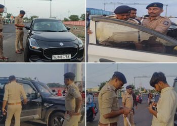 જામનગર શહેરમાં ટ્રાફિક પોલીસની ડાર્ક ફિલ્મ સંબંધમાં કડક કાર્યવાહી એક ડઝનથી વધુ કેસ કરાયા | Strict ac…
